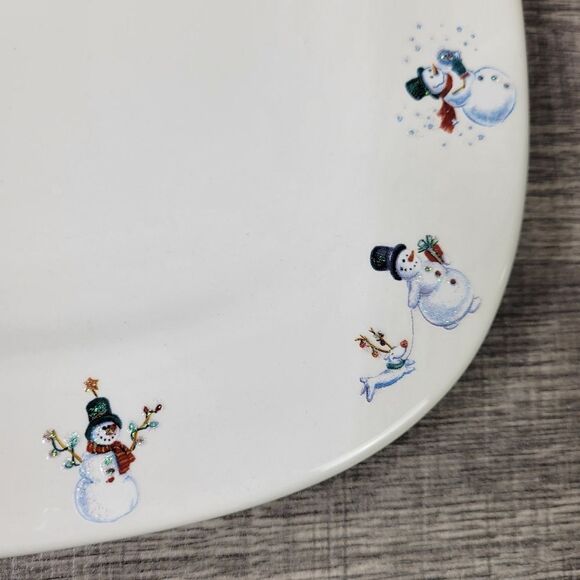 Bath & Body Works 1999 Holiday Edition Snowman Platter - Picture 8 of 10